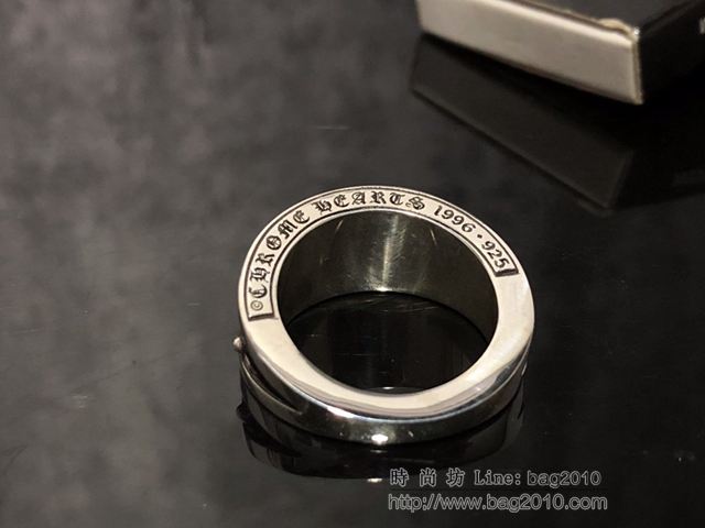 chrome hearts銀飾 克羅心斜角十字戒指 克羅心純銀戒指  gjc1878
